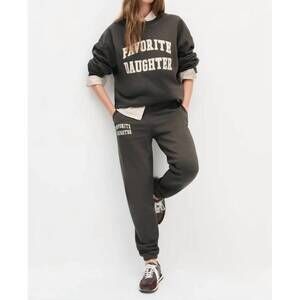 NEW FAVORITE DAUGHTER collegiate jogger in coffee gardenia